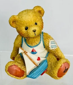 Cherished Teddies "Arthur" August Bear "Smooth Sailing" #914827 Sailboat - Picture 1 of 2
