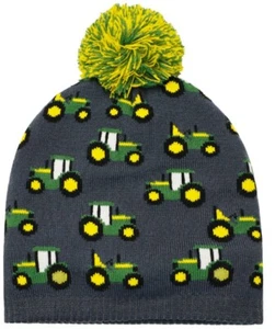NEW John Deere Ombre Blue Tractor Fleece Lined Beanie Stocking Cap Hat  LP83981 - Picture 1 of 1