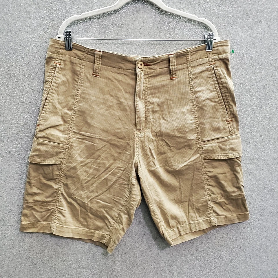 Nat Nast Men Shorts 36 Khaki Cargo Corduroy Outdoors Fishing Hiking Golf - Image 1 of 4