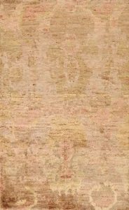 Geometric Oushak Oriental Area Rug Hand-knotted Modern Home Decor Carpet 5'x8' - Picture 1 of 12