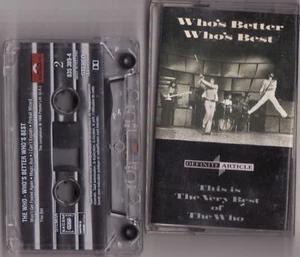 RARE K7 AUDIO THE WHO-WHO'S BETTER WHO'S BEST-POLYDOR HOLLAND - Picture 1 of 1