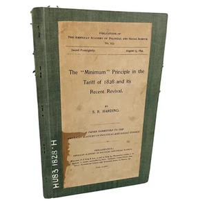 Minimum Principle in the Tariff of 1828 and its recent revival S.B. Harding AAPS - Picture 1 of 10