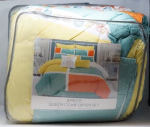 Hallmart Collectibles Lauderdale Tropical Seashell 7-Pc. Comforter Set - QUEEN - Picture 1 of 4