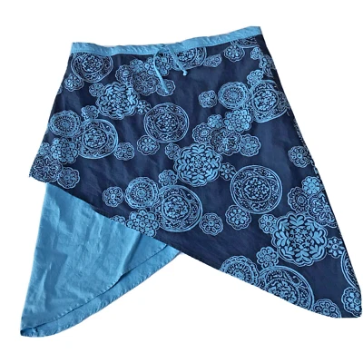 Falda Royal Robbins Mediana Asimétrica Dobladillo Azul Cordón Exterior Playa Foto 1 de 4