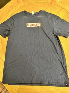 Hurley Shirt Adult XXL 2XL Navy Blue Graphic Beach Outdoor Classic Mens - Picture 1 of 6