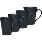 Noritake BoB Dune Mug 355mL Set of 4 Black on Black