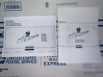 Dolmar PS 6400, 7300, 7900 H Motosierra Taller Servicio Reparación y Repuestos Manual Foto 1 de 3