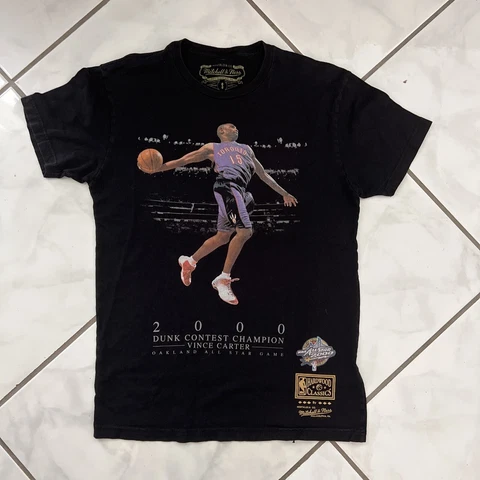 VTG 2000 Mitchell & Ness Vince Carter NBA Slam Dunk Contest Champion T-Shirt S Cover