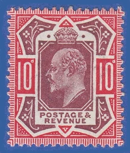 GB KEVII 1912 10d REDDISH PURPLE AND CARMINE SG311 GUMM - Imagen 1 de 2