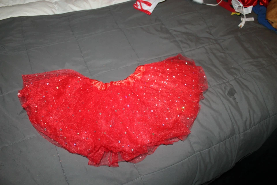 DC Super Hero Niñas Mujer Maravilla Falda Rubíes Disfraz Grande aprox 25" Elástico Foto 1 de 2