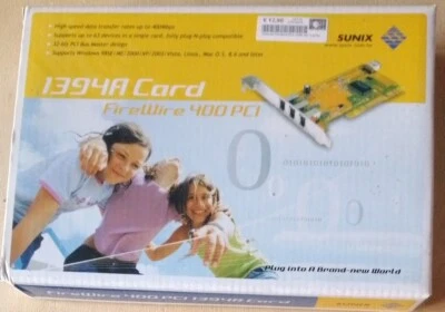 1394A CARD FIREWIRE 400 PCI SUNIX - Immagine 1 di 2