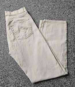 Pantalones de mezclilla vintage Levi's 590 para hombre 32 x 32 beige clásico años 90 pierna recta calce Italia - Imagen 1 de 15