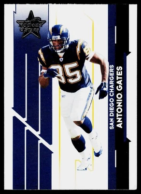 2006 Leaf Rookies & Stars Antonio Gates #84 San Diego Chargers FOOTBALL - Image 1 of 2