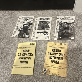 Sega Saturn And PS2 Video Game Manuals