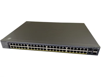 NETGEAR GS752TPP 48-Port Gigabit PoE+ Managed Switch Damaged Bezel - Image 1 of 4