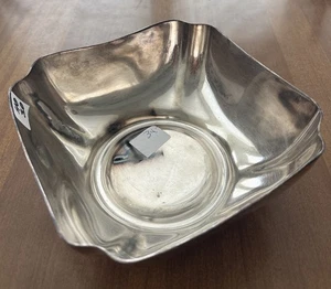 Vintage Reed & Barton 107 Silverplate Square Bowl – 7.5” – Mid Century Modern - Picture 1 of 3
