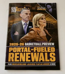 November 2025 TIGER RAG Magazine LSU BASKETBALL PREVIEW McMahon Mulkey PORTAL - Picture 1 of 1