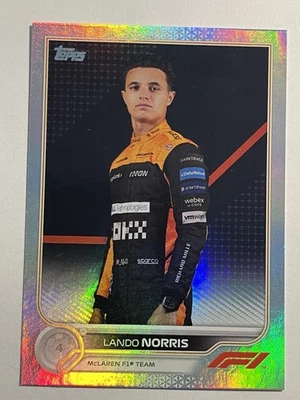 2022 Topps Formula 1 F1 Lando Norris Rainbow Foil Parallel #33 McLaren SP - Image 1 of 2
