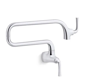 Fregadero de cocina de pastoreo KOHLER K22066CP montaje en pared olla relleno acabado cromado pulido - Imagen 1 de 5