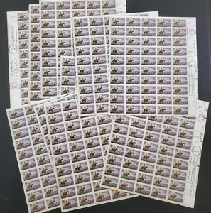 Set of 10 US Stamp #2401 Montana VF NH Sheets - FD Cancelledx2 + Autographed - Picture 1 of 6