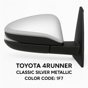 NEW SILVER Mirror Fits 14-2023 Toyota 4Runner Passenger Right Signal heat puddle - Picture 1 of 8