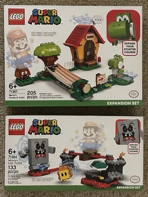 LEGO Lot Super Mario Exp. Sets: 71367 Mario’s House & Yoshi & 71364 Whomp’s Lava - Image 1 of 4