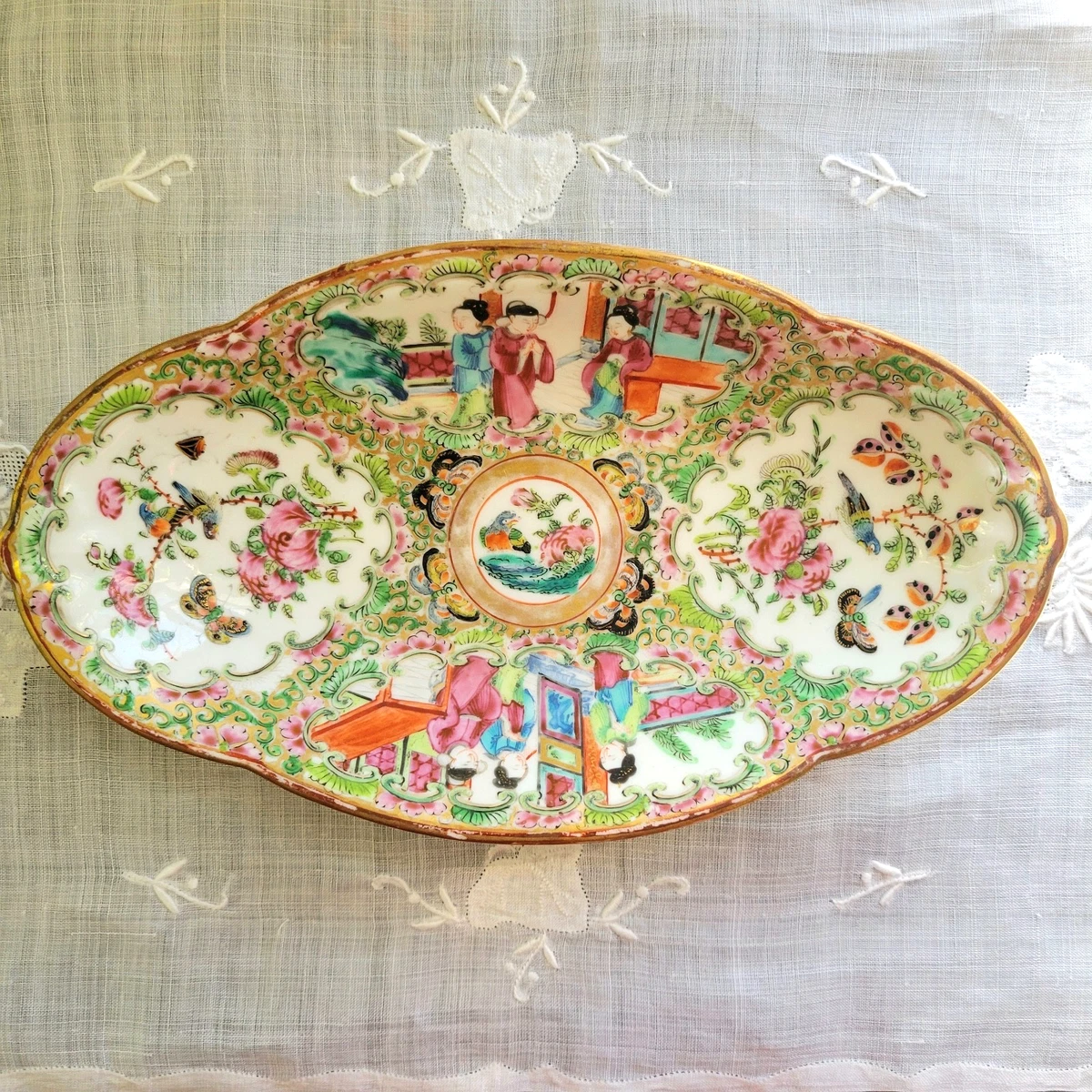 antique rose medallion products for sale | eBay