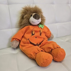 SOFTEES Vintage Halloween 18" Plush & Furry Lion People Pals Jack-o-Lantern PJ's - Picture 1 of 9