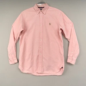 Polo Ralph Lauren Oxford Shirt Mens M Kona Orange Classic Button Down Flesh Pony - Picture 1 of 10
