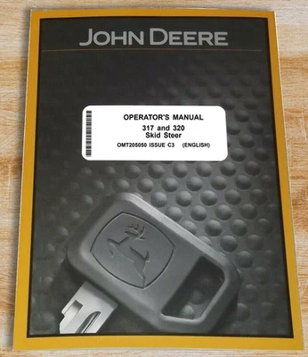 John Deere 317, 320 minicarregadeira manual do proprietário do operador - OMT205050 - Imagem 1 de 3