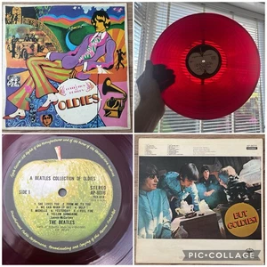 A Collection Of Beatles Oldies EX/EX RED VINYL 1970 Japanese Press 1970 AP-8016  - Picture 1 of 10