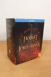 Lord Of The Rings & Hobbit Trilogy Extended Edition 6 Movie Boxset Film 30 Discs - Foto 1 di 11