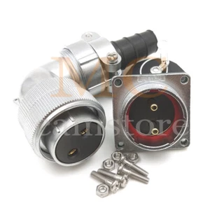 WEIPU WF28 Connettore IP67 Impermeabile Montaggio a Pannello 2Pin,Connettore Cavo Elettrico - Foto 1 di 6