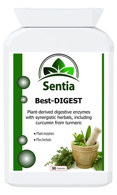 SENTIA Digestive Enzymes Capsules Healthy Gut Colon Cleanse Detox Bloated Stomach Tummy