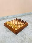 Indian Handmade Wooden Chess Game Board Travelling Chess Set Magnetic 12 " Chess