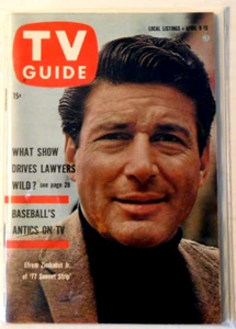 TV GUIDE #367 4/9/1960 Efrem Zimbalist Jr. Cover - Picture 1 of 1