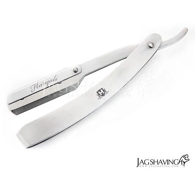 Argento Professionale Salone Barbiere Taglio Dritto Uomo Rasoio da Barba Lama - Immagine 1 di 3