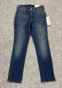 NYDJ Womens Jeans Sheri Slim Fit Blue Size 00P - Picture 1 of 15