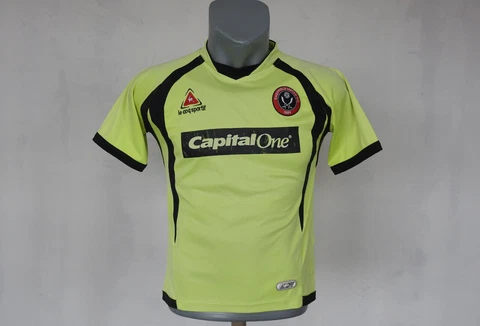 Sheffield United 2007 - 2008 Away Jersey Le Coq Sportif Green Shirt size Boys M Cover
