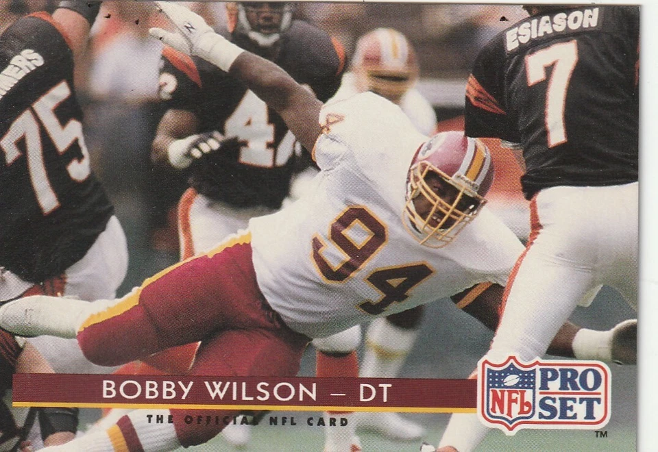 FREE SHIPPING-MINT-1992 Pro Set Bobby Wilson #89 REDSKINS PLUS BONUS CARDS - Image 1 of 1
