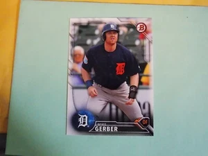 2016 Bowman Draft Paper BD-197 Mike Gerber - Detroit Tigers Erie SeaWolves - Picture 1 of 2