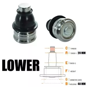 2 PCs Lower Ball Joint For Mitsubishi Lancer Cedia 2001-2006 Sedan ES CE - Picture 1 of 5