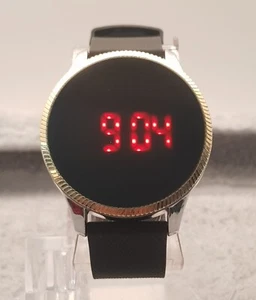 ONYK LED Watch TOUCH Screen Black Dial Black Rubber Band...NEW BATTERY  - Picture 1 of 9