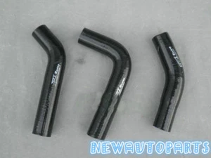 BLACK Silicone Radiator Hose For YAMAHA RD250 RD 250 RD350 LC 4L0 4L1 - Picture 1 of 6