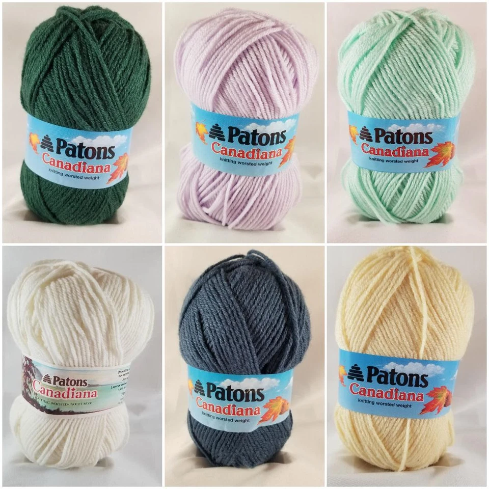 Patons Yarn Canadiana 100% Acrylic 70-228y 1.3-3.5oz - Image 1 of 1