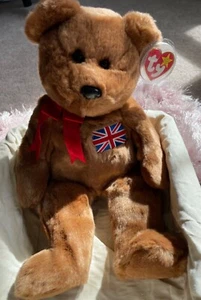 Ty Beanie Buddy -๐ฌ๐ง BRITANNIA the Bear (UK Exclusive) 14โ MINT - Picture 1 of 4