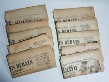 Lot de 10 journaux après-guerre 1919 WW1 - Antic 1919 ww1 newspapers