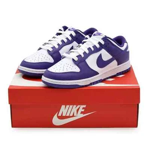 DD1391-104 Nike Dunk Low Championship Court Purple White (Men's) - Picture 1 of 10