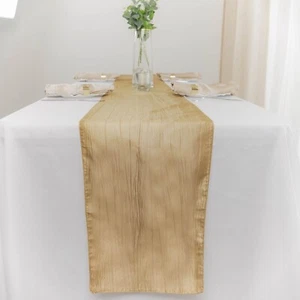 Gold Taffeta Table Runners - Picture 1 of 3
