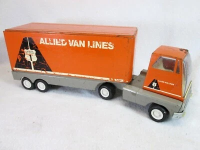 Vintage 1960's Mini Tonka Allied Van Lines moving semi truck no. 1098  - Image 1 of 4